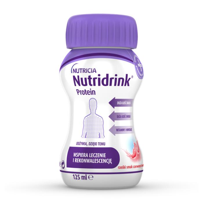 NUTRIDRINK Protein ar atsvaidzinošo sarkano augļu garšu 125ml N4
