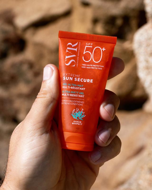 SVR Sun Secure Extreme SPF50+ matējoša želeja sejai 50 ml