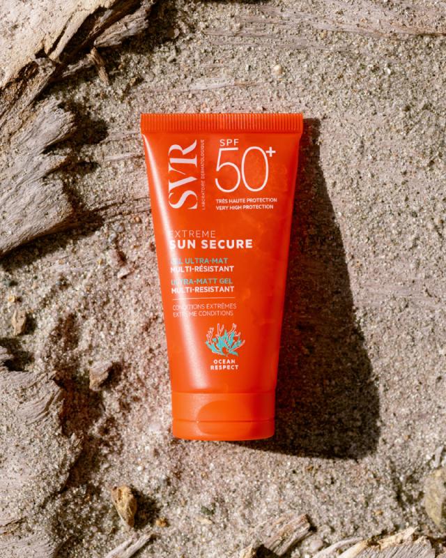 SVR Sun Secure Extreme SPF50+ matējoša želeja sejai 50 ml
