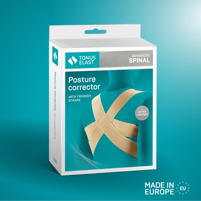 TONUS ELAST 0107 medicīniskais elastīgais stājas korektors (ortoze), krustveidīgs, XL