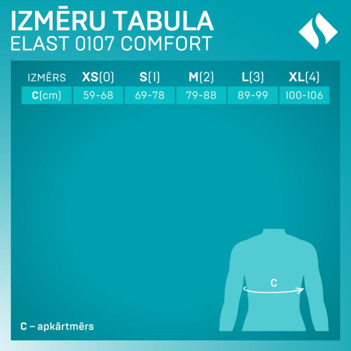 TONUS ELAST 0107 medicīniskais elastīgais stājas korektors (ortoze), krustveidīgs, L