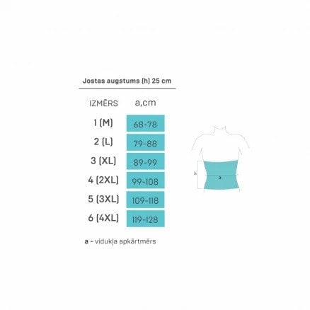 TONUS ELAST 0107 medicīniskais elastīgais stājas korektors (ortoze), krustveidīgs, XS