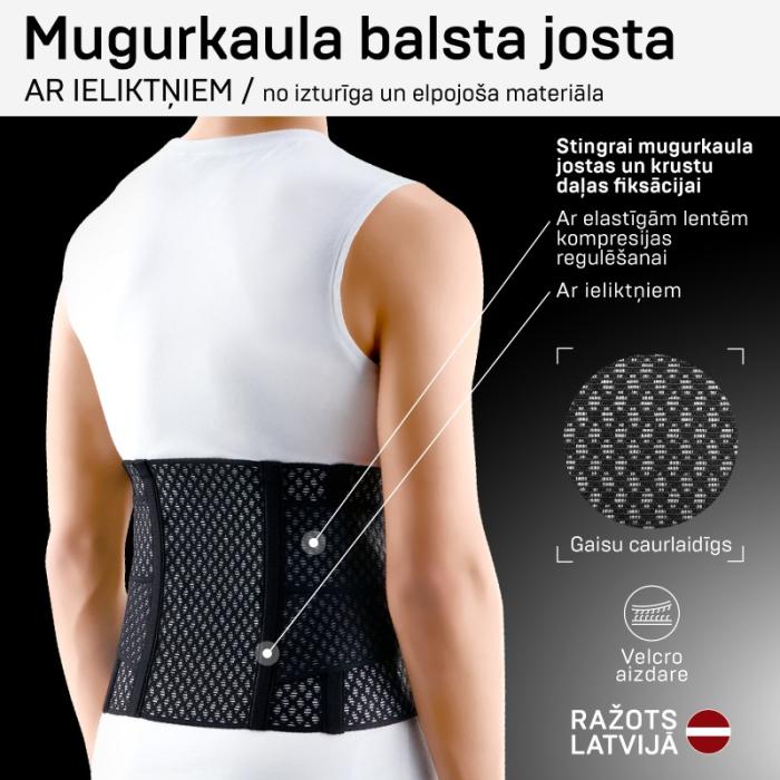 TONUS ELAST medicīniskā josta mugurkaula jostas un krustu daļas fiksācijai 0012-01 AIR, XXL
