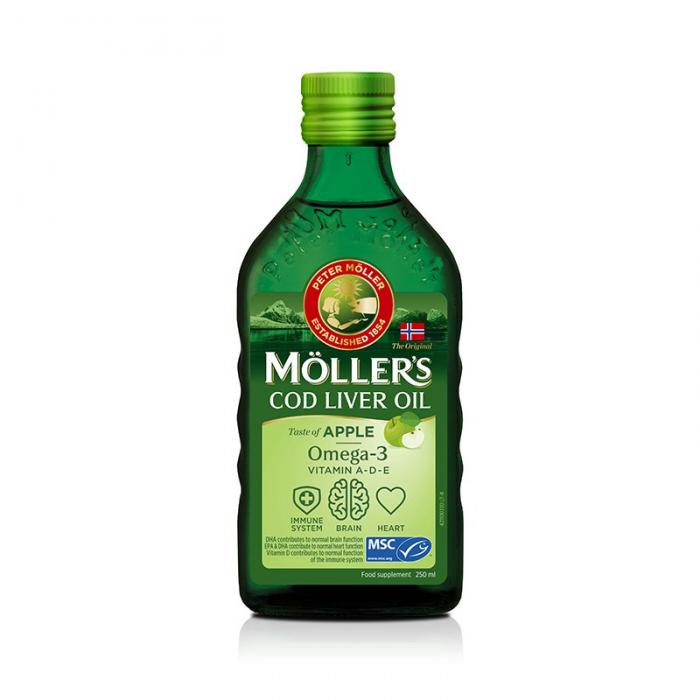 Möller’s zivju eļļa (Ābolu garša) 250 ml 