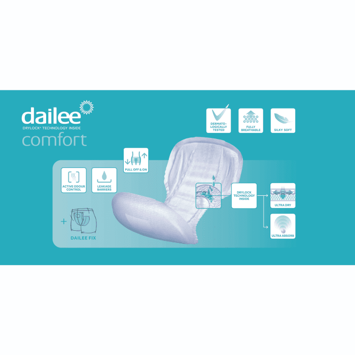 DAILEE Comfort normal S ieliktņi N28