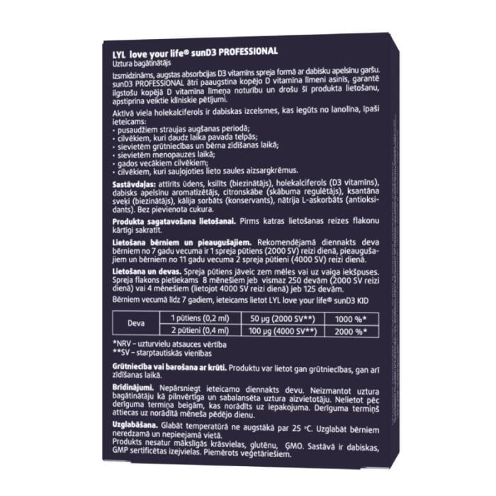 LYL sunD3 PROFESSIONAL 4000 SV | 2000 SV, sprejs, 50 ml