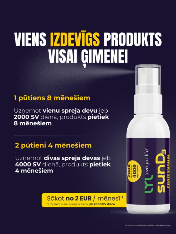 LYL sunD3 PROFESSIONAL 4000 SV | 2000 SV, sprejs, 50 ml
