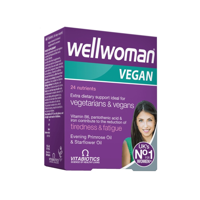 WELLWOMAN VEGAN tabletes N60