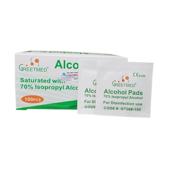 Greetmed Injekciju spirta salvetes   6,5 x 3,0 cm N 100