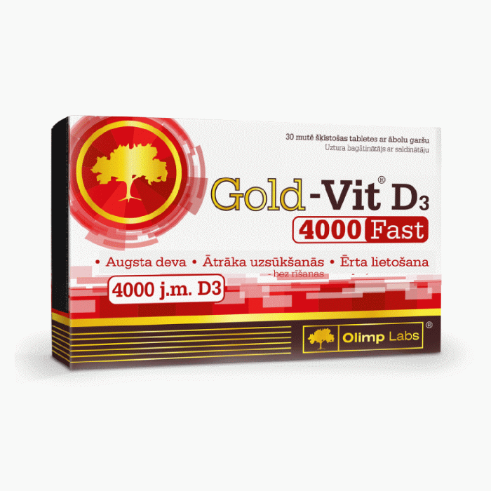 OLIMPLABS Gold-Vit D3 Fast 4000SV tabletes N30