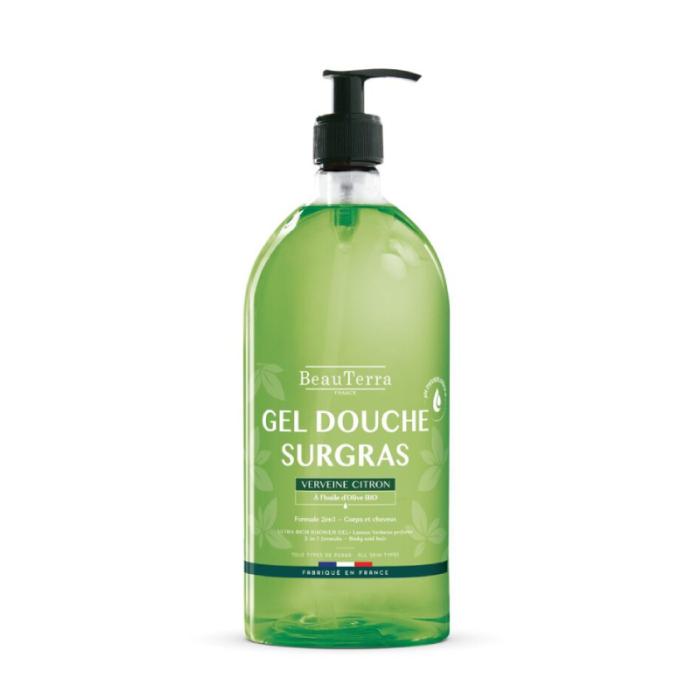 BEAUTERRA Citronverbēnas sevišķi bagātīgs dušas gels, ar bio olīveļļu 1000 ml 