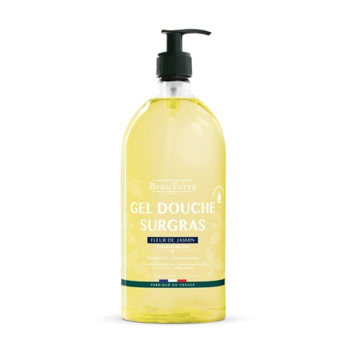 BEAUTERRA Jasmīna sevišķi bagātīgs dušas gels, ar bio olīveļļu 1000 ml   