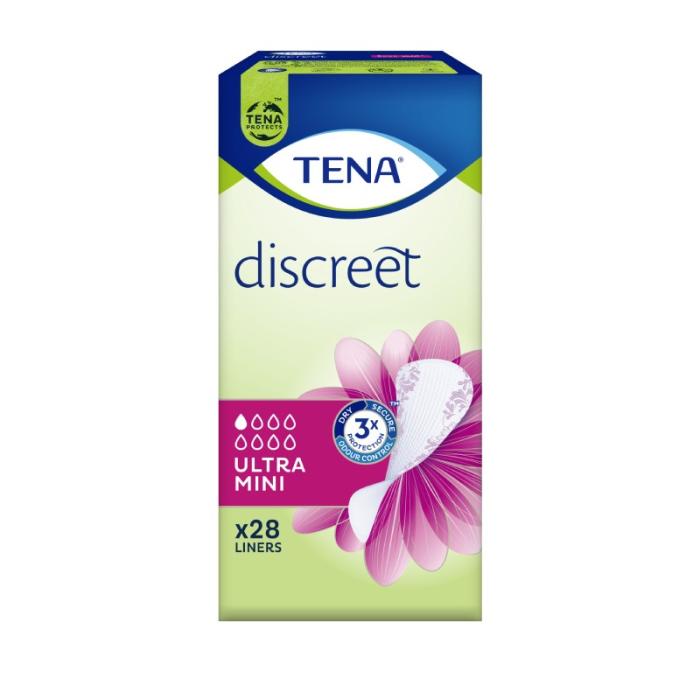 TENA Discreet Ultra Mini higiēniskie ieliktnīši N28 