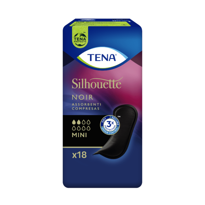 TENA Silhouette Noir Mini uroloģiskās paketes N18
