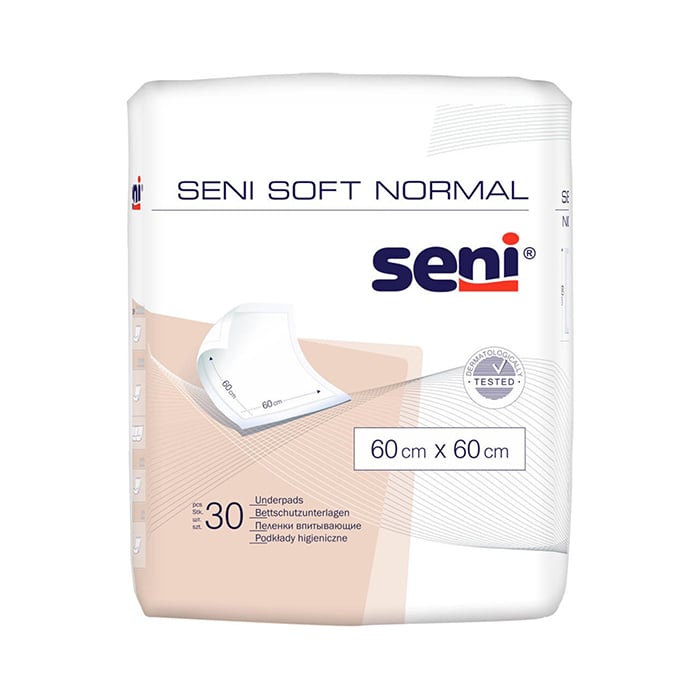 SENI SOFT Normal absorbējošie paladziņi 60x60cm N30