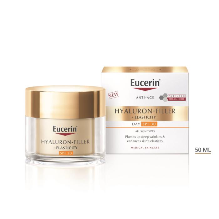 EUCERIN Hyaluron-Filler + Elasticity Day Care SPF30  dienas sejas krēms 50 ml