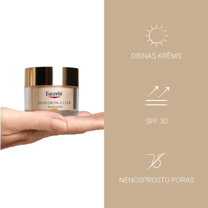 EUCERIN Hyaluron-Filler + Elasticity Day Care SPF30  dienas sejas krēms 50 ml