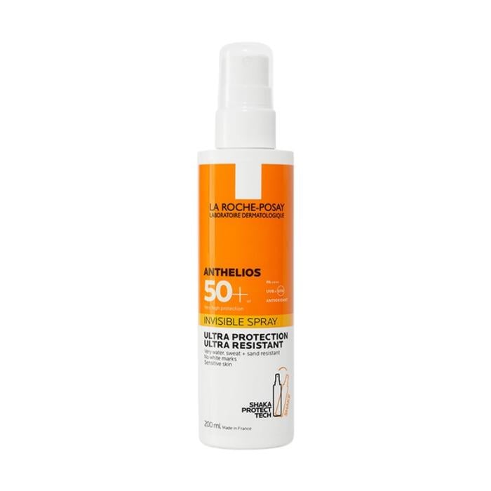 LA ROCHE-POSAY Anthelios Invisible Spray SPF50+ izsmidzināms saules aizsarglīdzeklis ķermenim, un sejai 200 ml