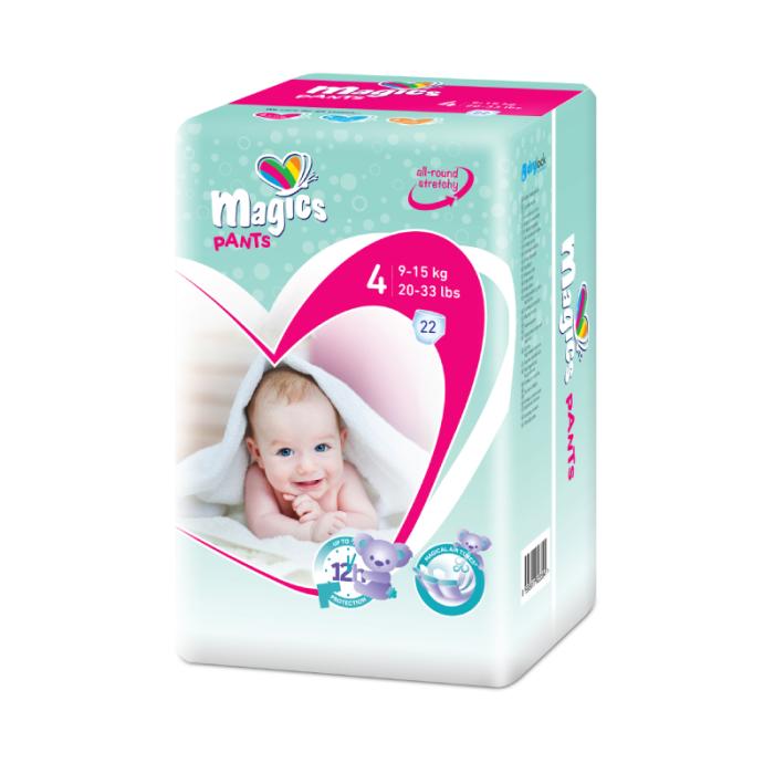 MAGICS Pants maxi autiņbiksītes 4 (9-15 kg) N22