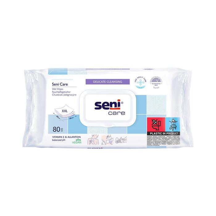 SENI CARE mitrās salvetes N80