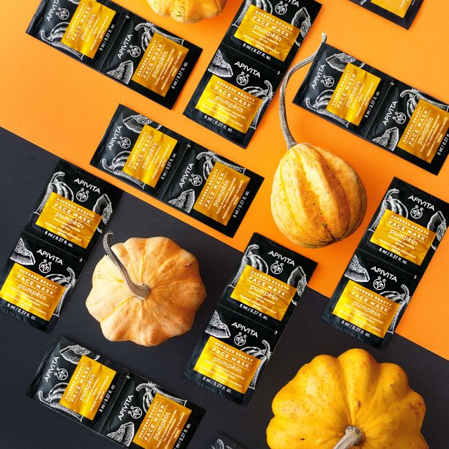 APIVITA EXPRESS BEAUTY Sejas maska ar ķirbi 2 x 8ml