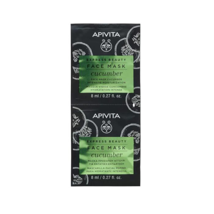 APIVITA EXPRESS BEAUTY Sejas maska ar gurķiem 2 x 8ml