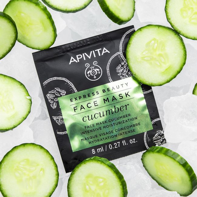APIVITA EXPRESS BEAUTY Sejas maska ar gurķiem 2 x 8ml