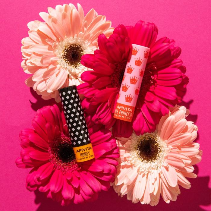 APIVITA BEE PRINCESS lūpu zīmulis  bērniem ar medu un aprikozēm, 4.4g