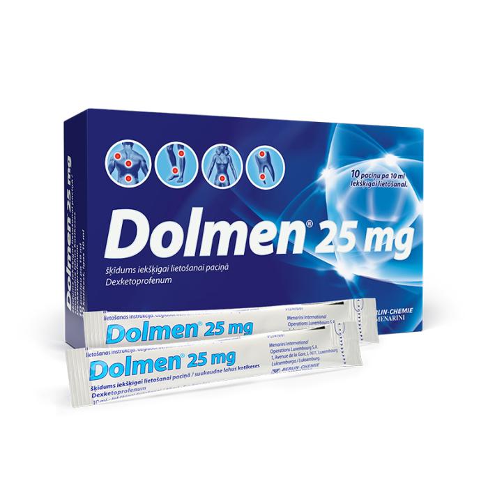DOLMEN 25 mg šķīdums iekšķīgai lietošanai paciņā N10