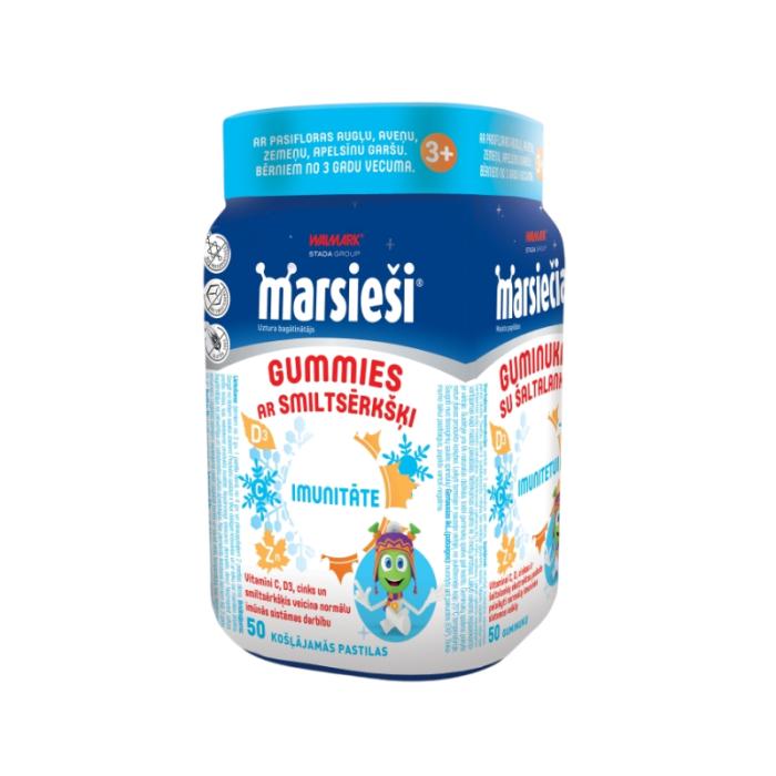 MARSIEŠI Gummies ar smiltsērkšķi košļājamās pastilas N50