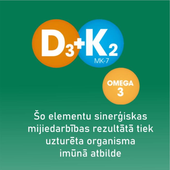 OLIDETRIM 2000 D3 + K2 Omega-3 kapsulas N30