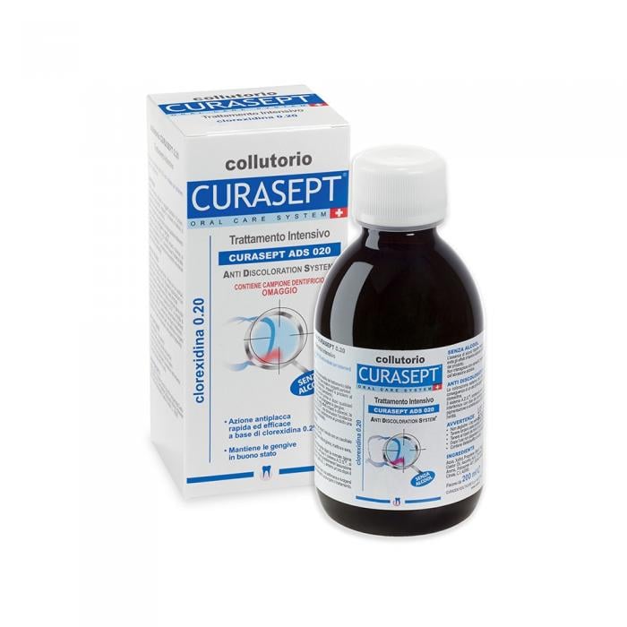 CURASEPT ADS® CHX, 0,20 % mutes skalojamais līdzeklis 200 ml 