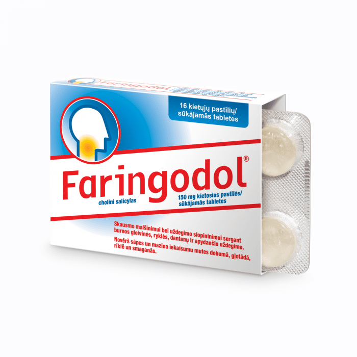 Faringodol 150 mg sūkājamās tabletes N16