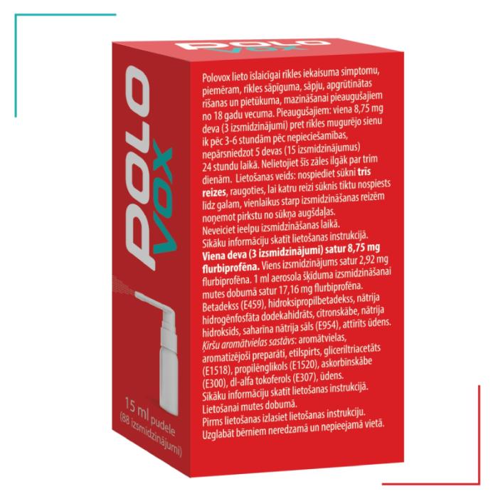 POLOVOX 8,75mg aerosols 15 ml