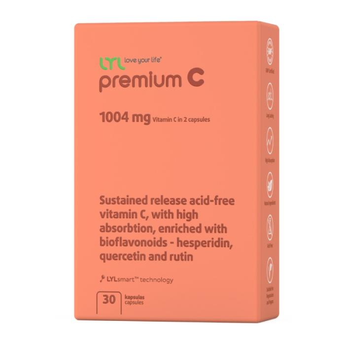 LYL premium C, kapsulas, N30