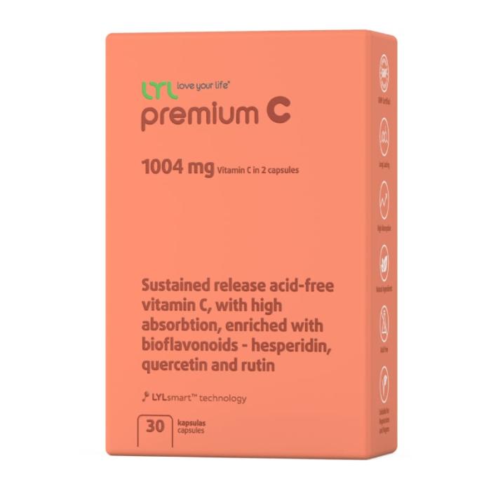 LYL premium C, kapsulas, N30
