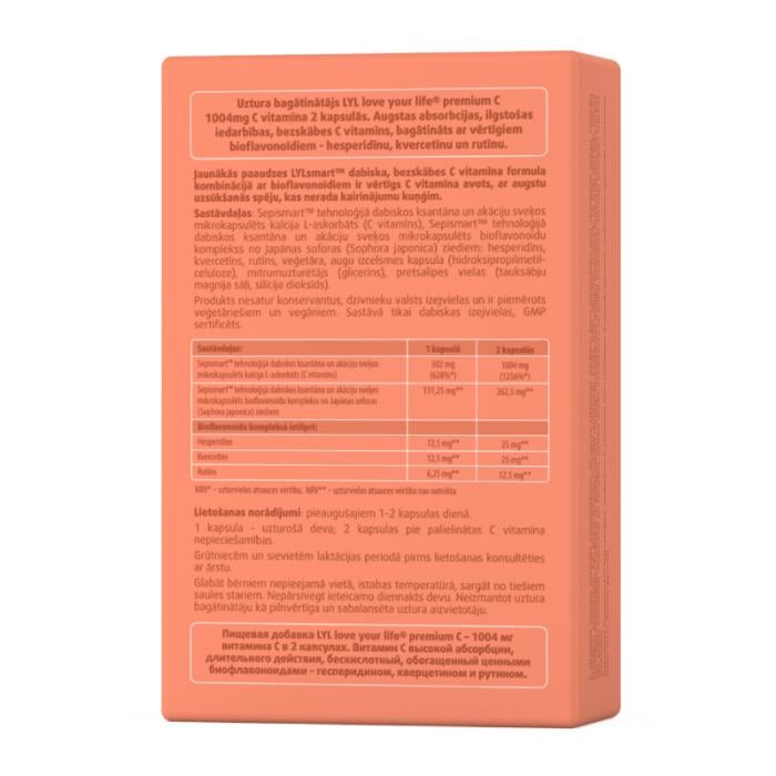 LYL premium C, kapsulas, N30