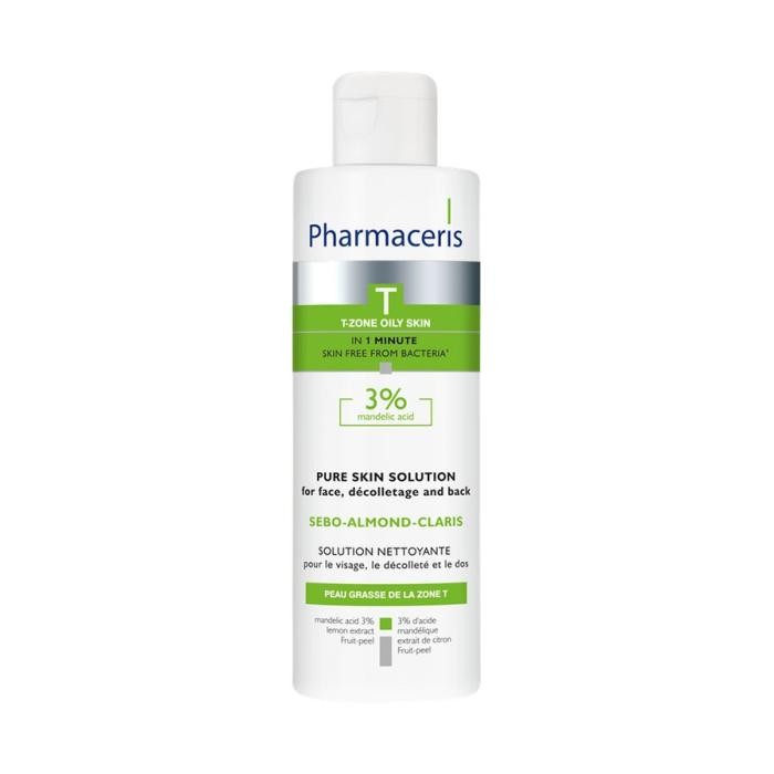 PHARMACERIS T Sebo-Almond-Claris 3% attīrošs šķīdums 190 ml