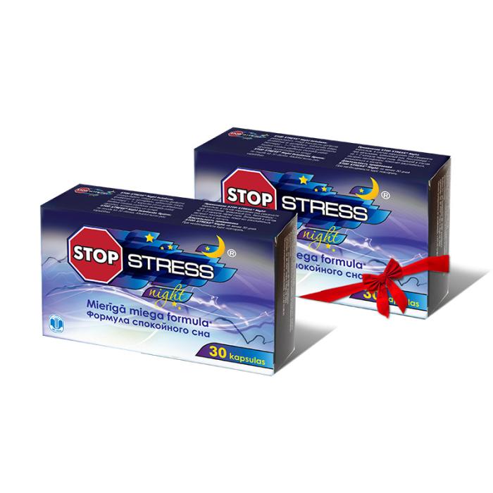 STOP. STRESS® Night kapsulas N30 1+1 komplekts