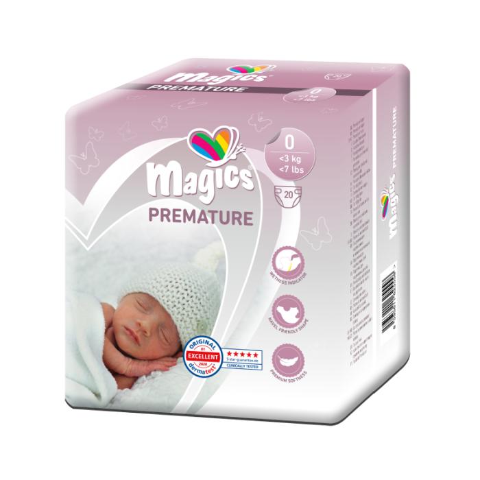 MAGICS Premature bērnu autiņbiksītes N20