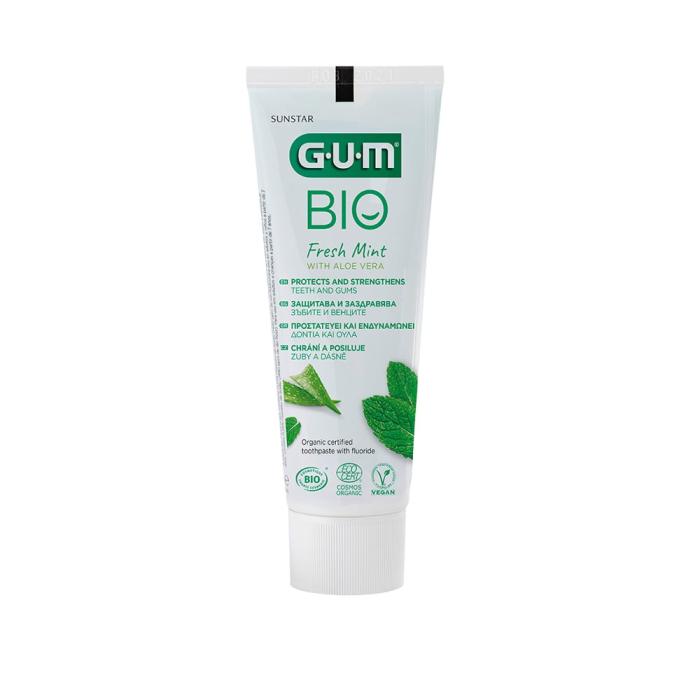 GUM BIO organiskā zobu pasta ar fluorīdu 75  ml