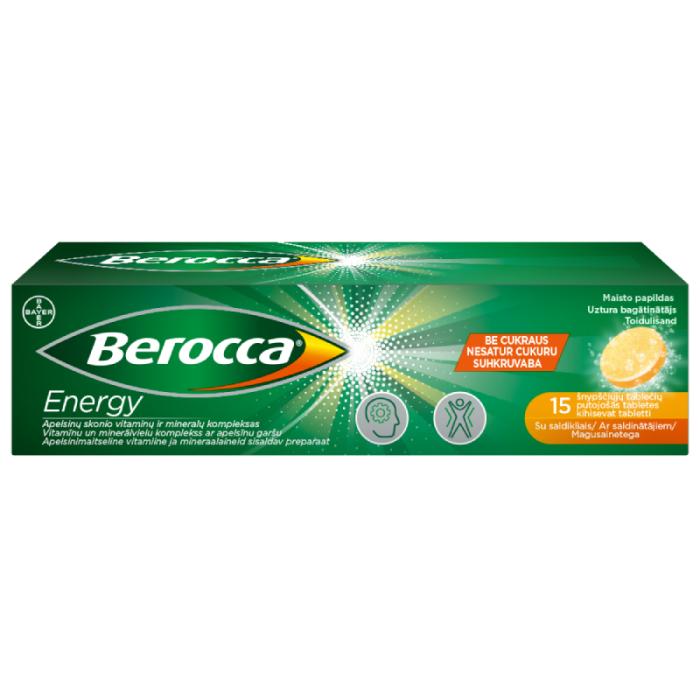 BEROCCA Energy putojošās tabletes N15