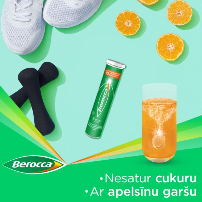 BEROCCA Energy  putojošās tabletes N30