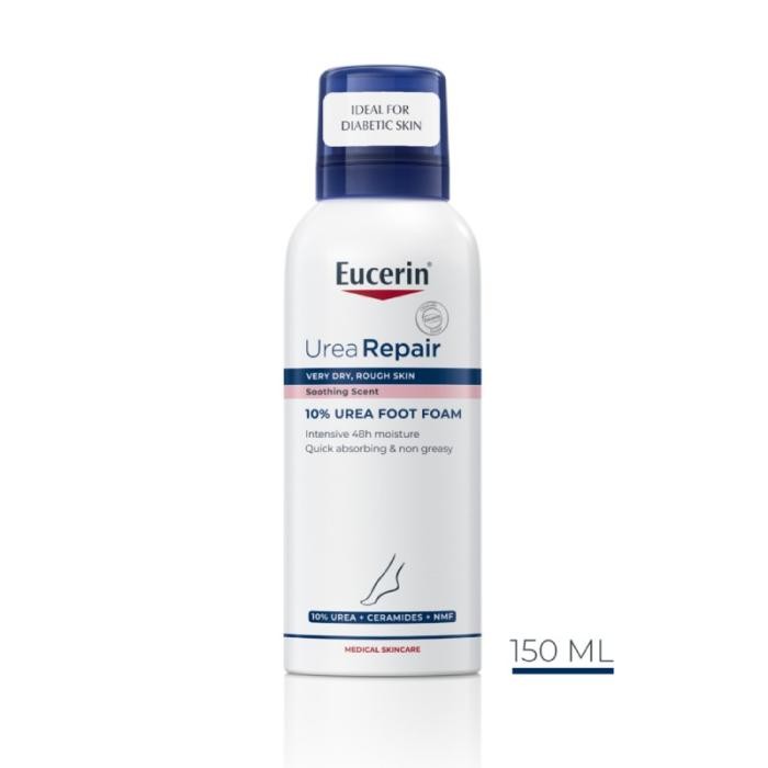 EUCERIN UreaRepair Plus 10% putas ļoti sausām un raupjām pēdām 150 ml