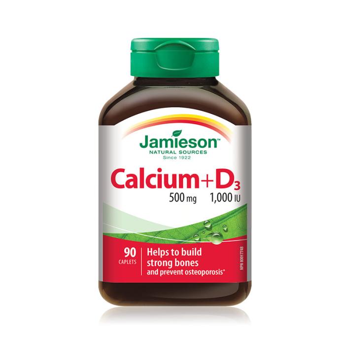 Jamieson Calcium + D3 vitamīns, tabletes N90