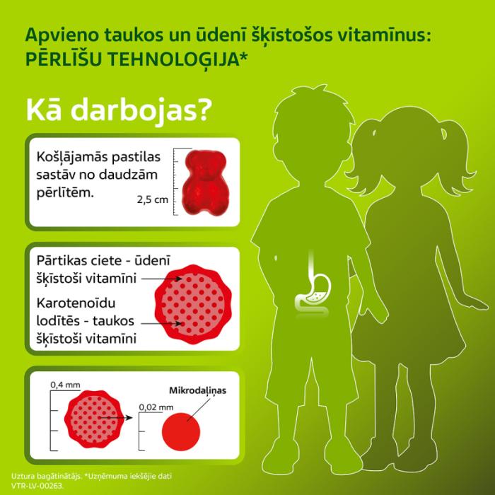 VITIRON Kids Grow Up for Bone Health košļājamās pastilas N50