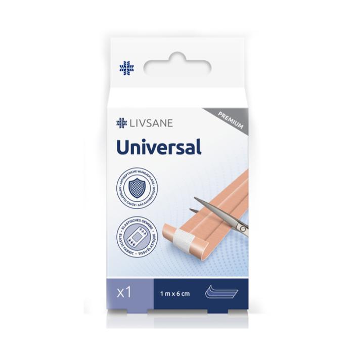 LIVSANE plāksteris Universiālais 1mx6cm 