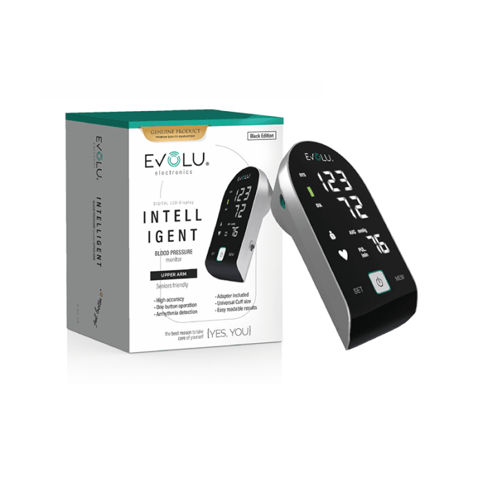 EVOLU Intelligent melns augsšdelma tonometrs