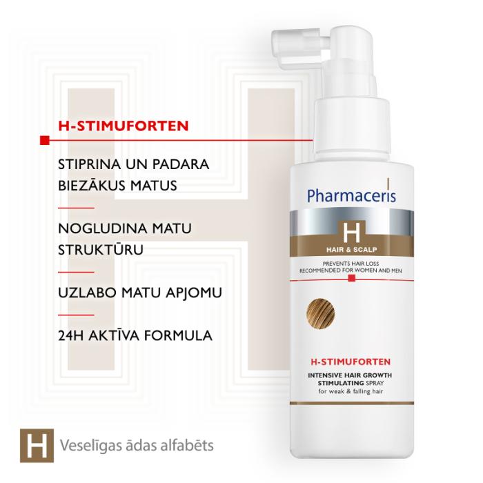 PHARMACERIS H-Stimuforten matu augšanas līdzeklis 125 ml