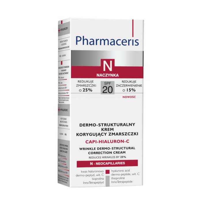 PHARMACERIS N Capi-Hialuron-C SPF20 pretgrumbu krēms 50ml